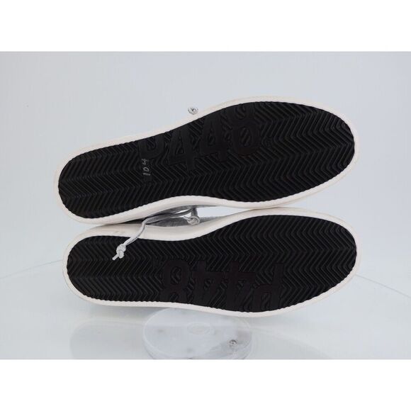 P448 John T Grey Leather Gray Silver Croc Embossed Low Top Sneakers Size 42 11 - Picture 5 of 12